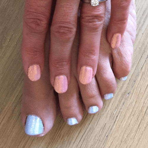 Nail decoration for both hands and feet