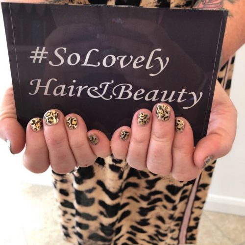 Colourful nail designs at SoLovelyHair&Beauty
